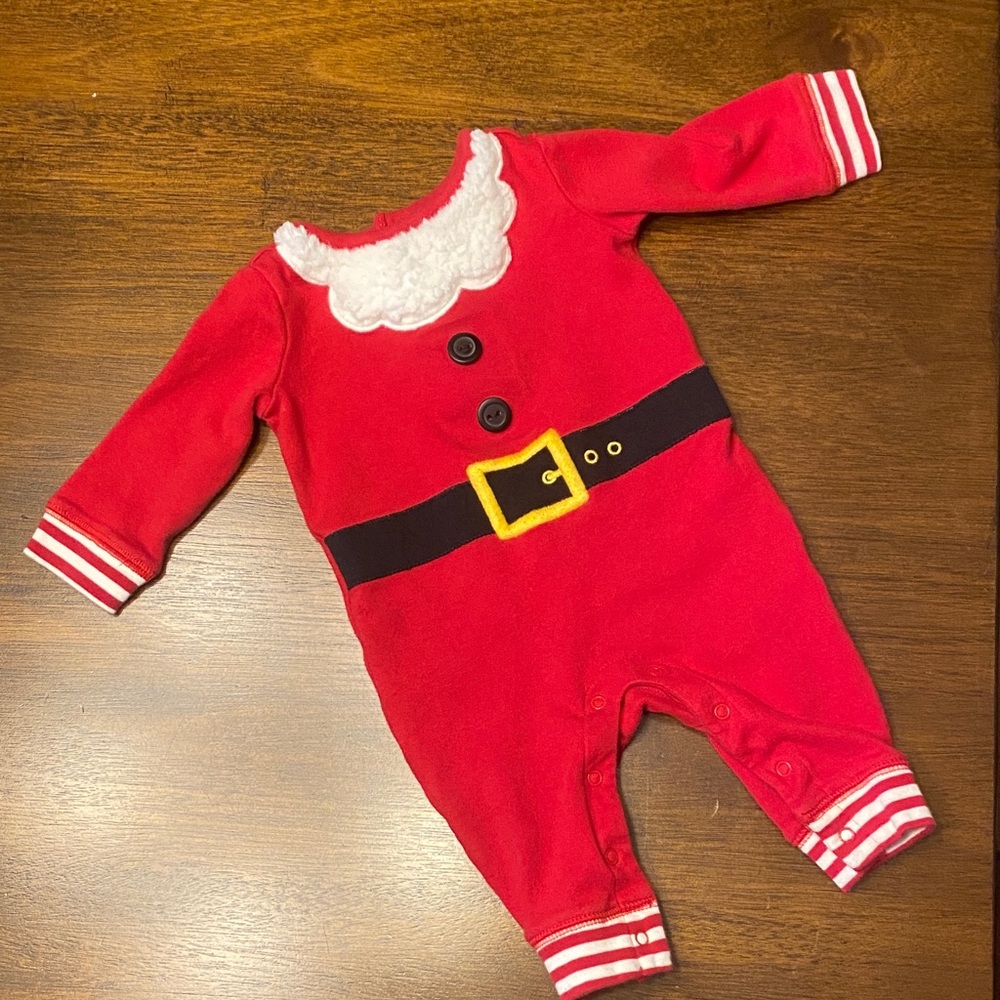 Gymboree Festive Red Santa Footie
